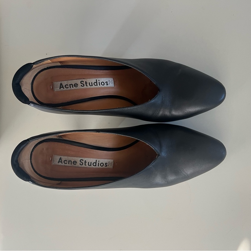 Acne Studios Black Leather Heels